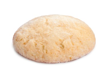 One tasty sugar cookie isolated on white