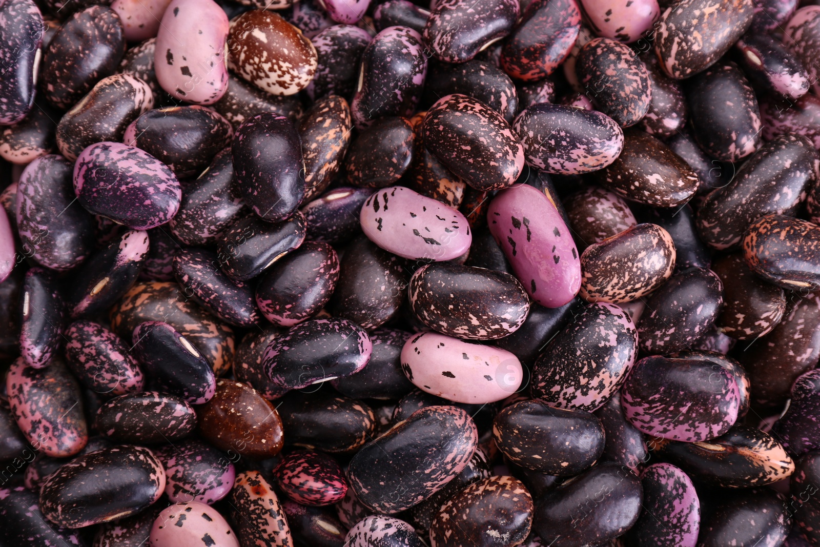 Photo of Many dry kidney beans as background, top view