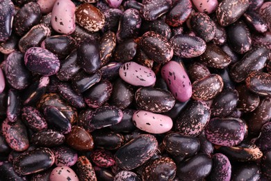 Photo of Many dry kidney beans as background, top view