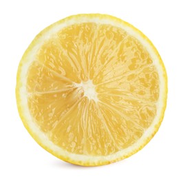 Lemon slice isolated on white. Citrus fruit