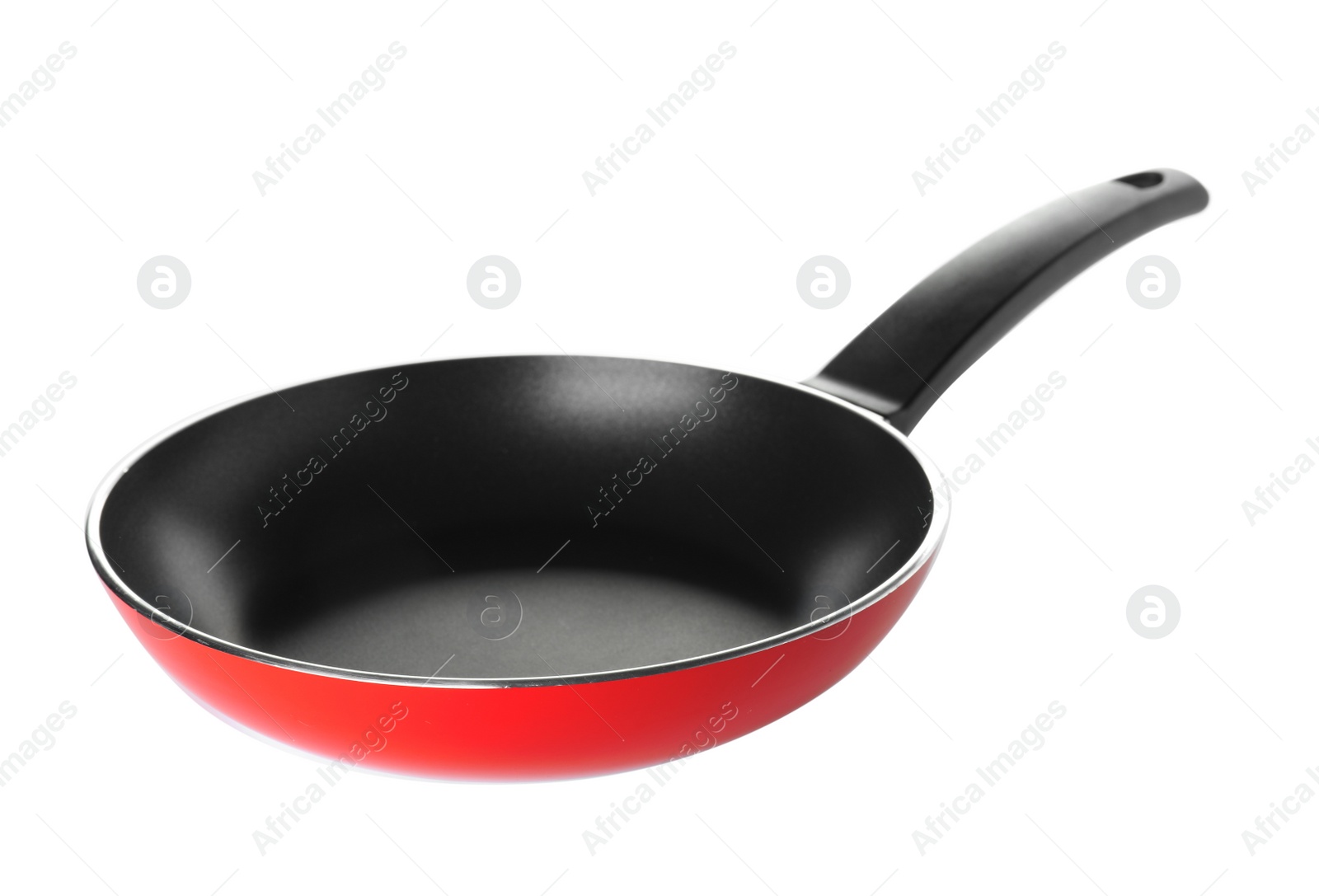 Photo of Modern clean frying pan isolated on white