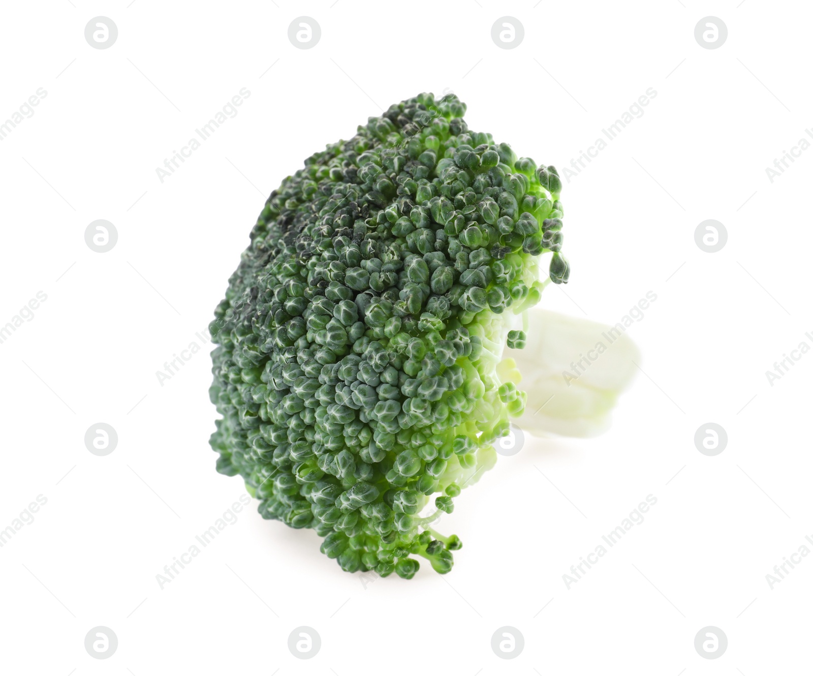 Photo of Fresh green broccoli isolated on white. Organic food