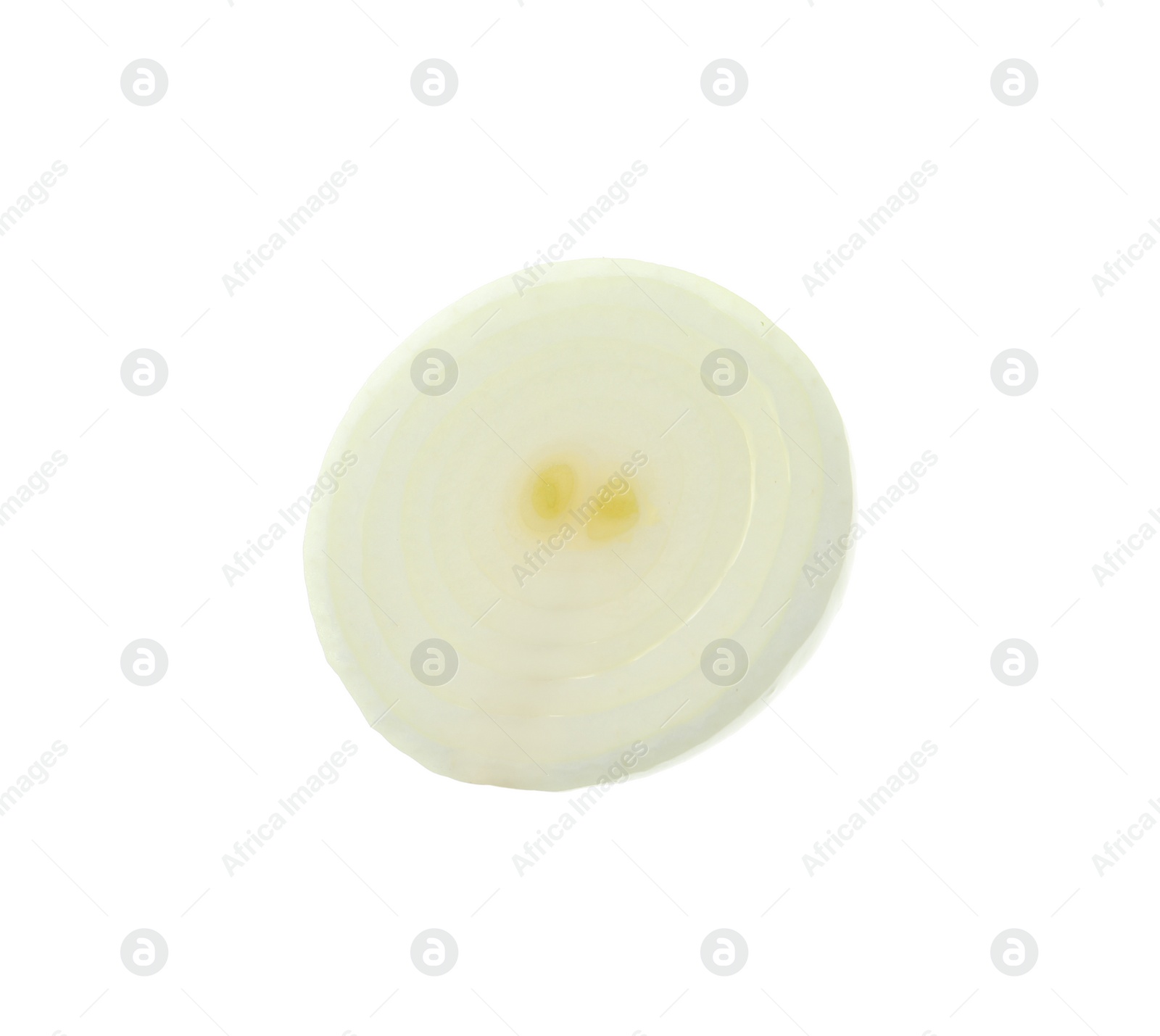 Photo of Ring of ripe onion isolated on white