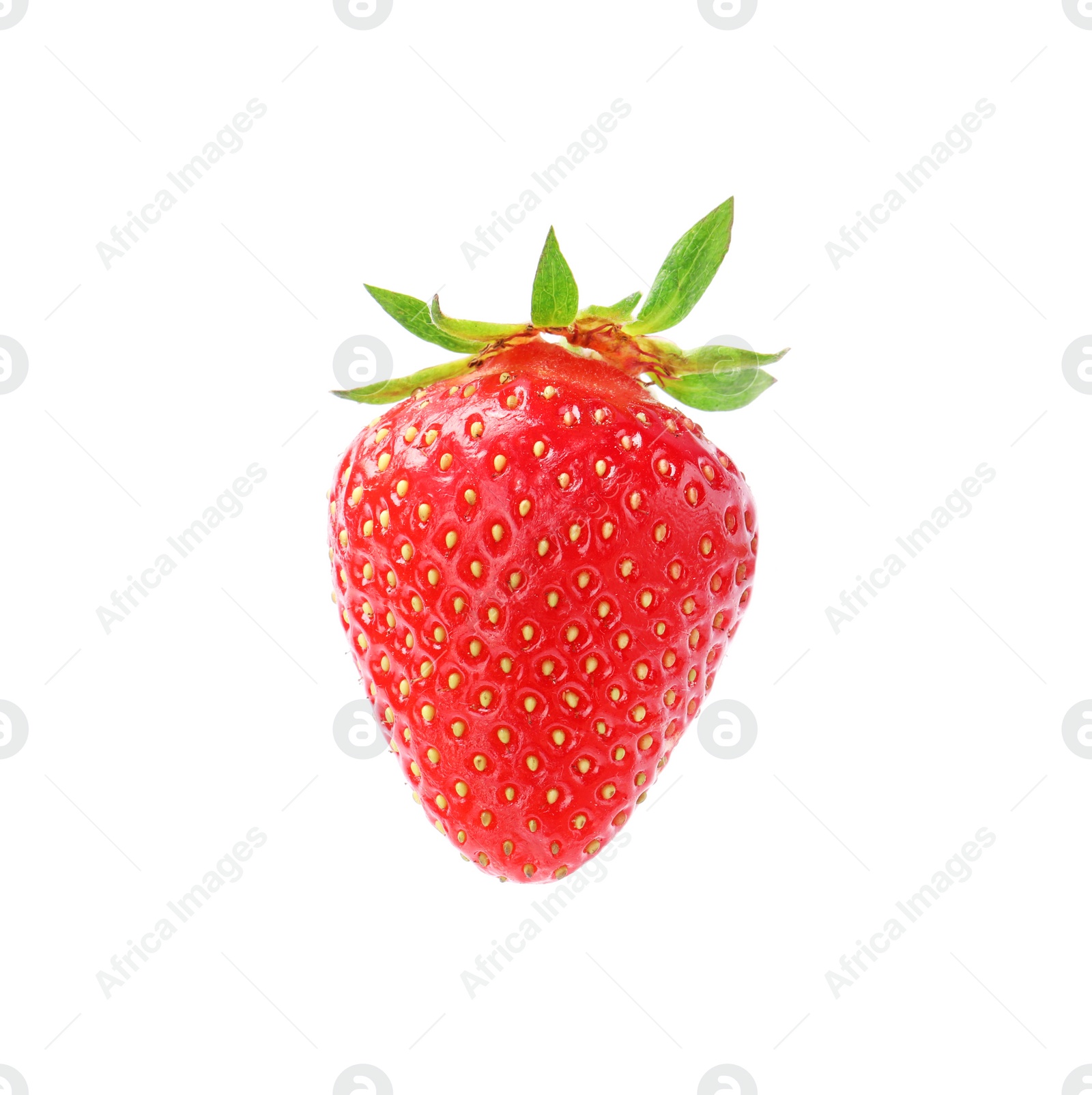 Photo of Delicious fresh ripe strawberry isolated on white