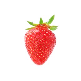 Photo of Delicious fresh ripe strawberry isolated on white