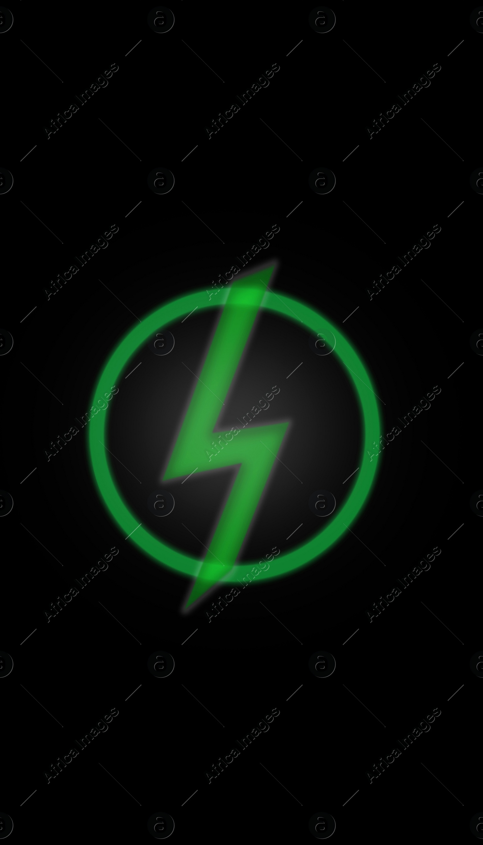 Illustration of Battery charge icon on black background. Illustration