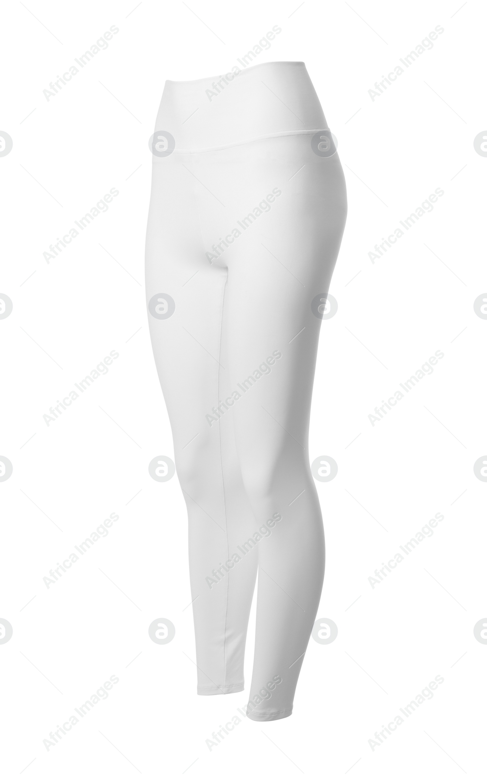 Photo of Women's leggins isolated on white. Sports clothing