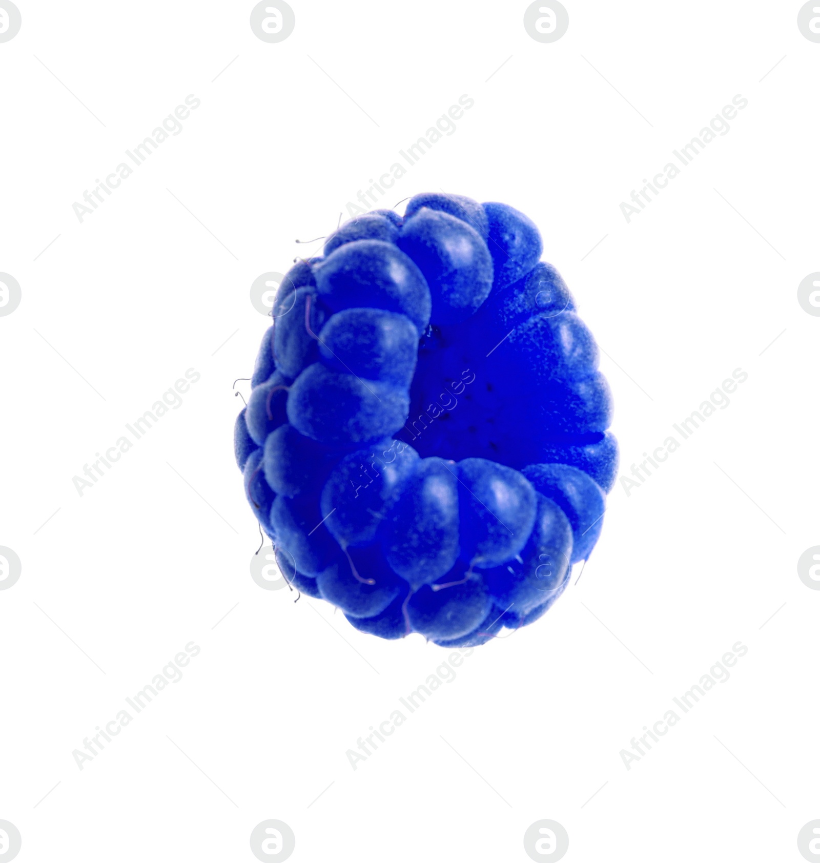 Image of Fresh tasty blue raspberry isolated on white