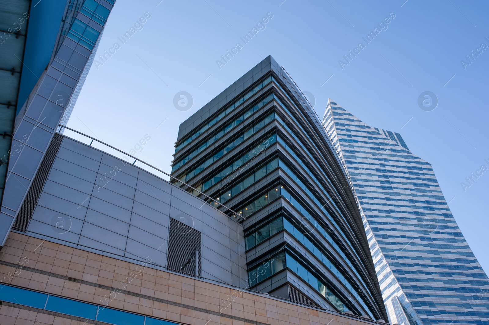 Photo of Beautiful view of modern buildings on sunny day