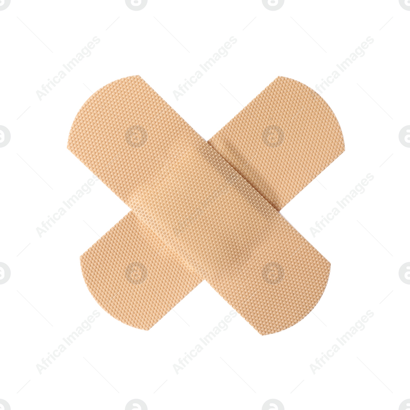 Medical sticking plasters isolated on white. First aid item Photo of Medical sticking plasters isolated on white. First aid item