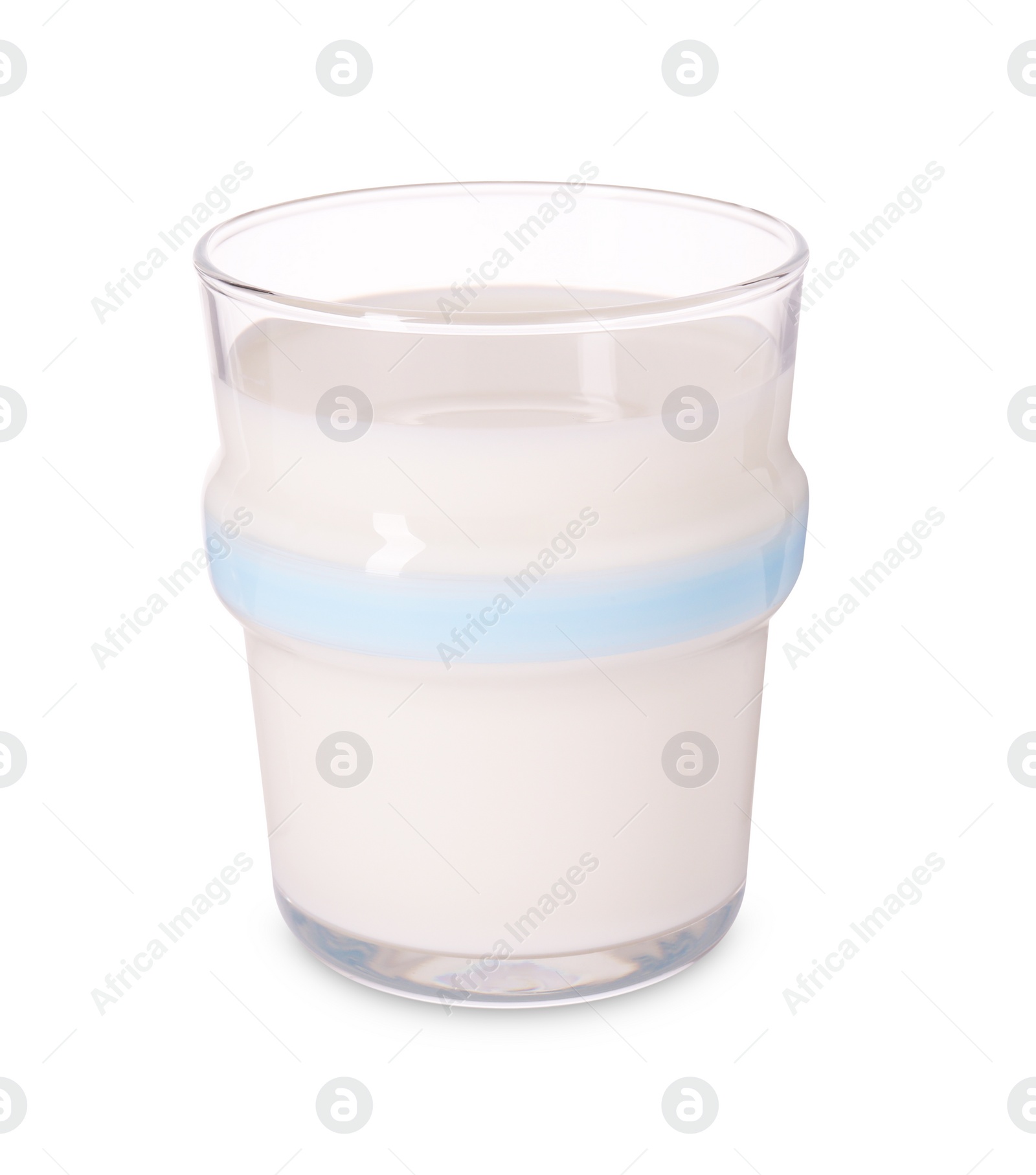 Photo of Glass of fresh milk isolated on white