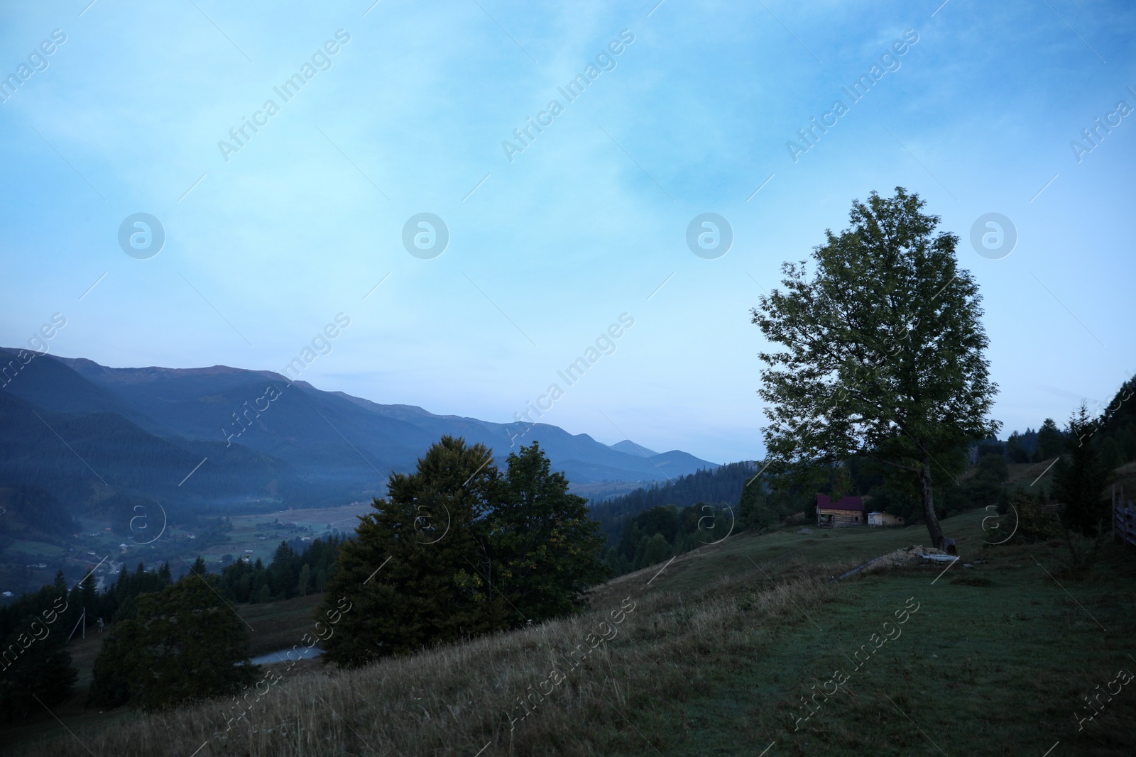 Photo of Amazing view of beautiful mountain landscape in morning