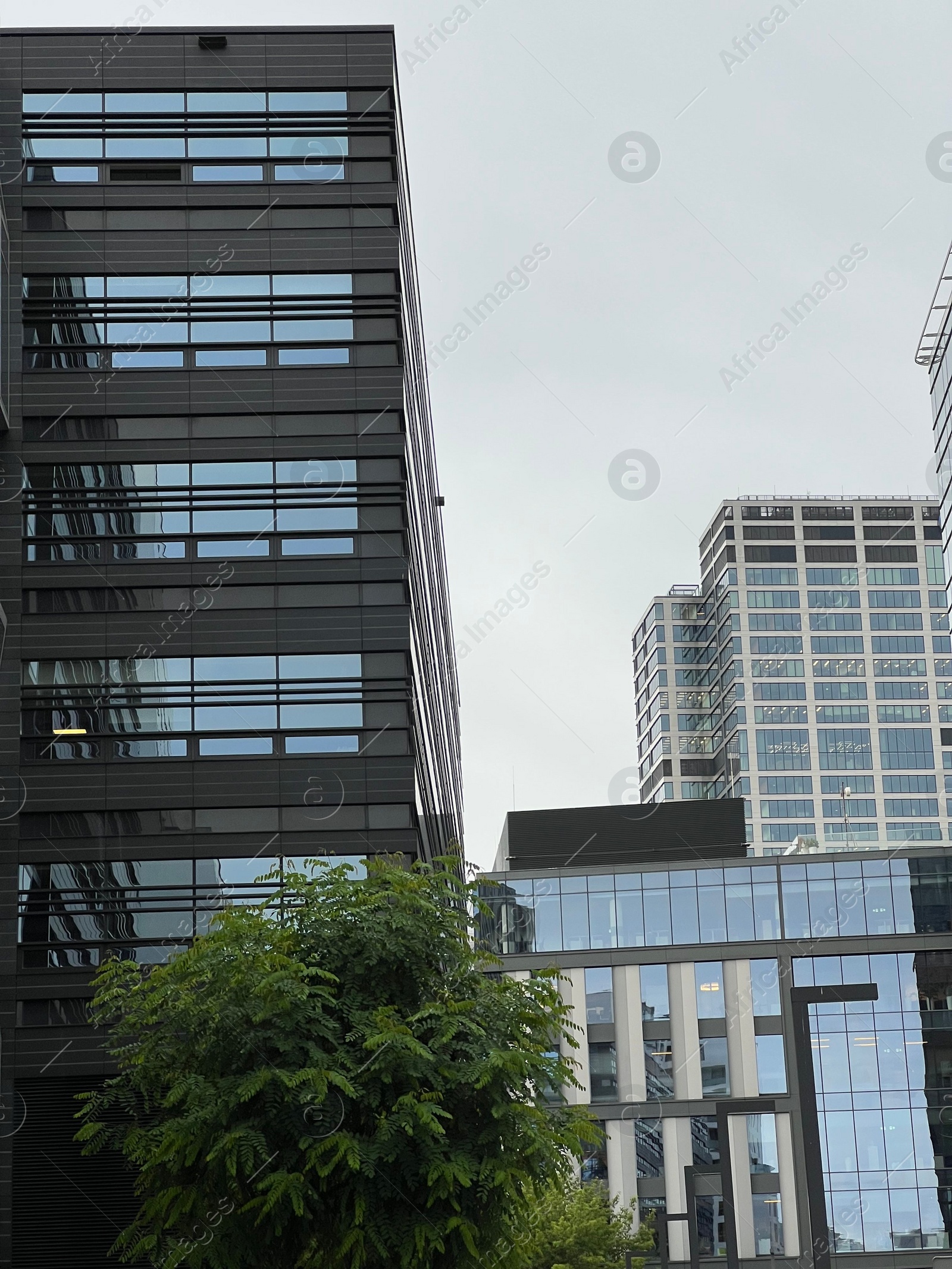 Photo of Exterior of modern buildings in city center