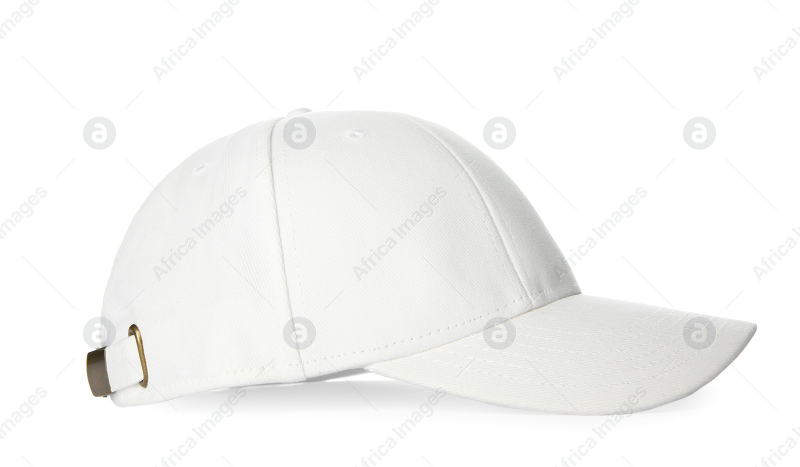 Photo of One stylish baseball cap isolated on white