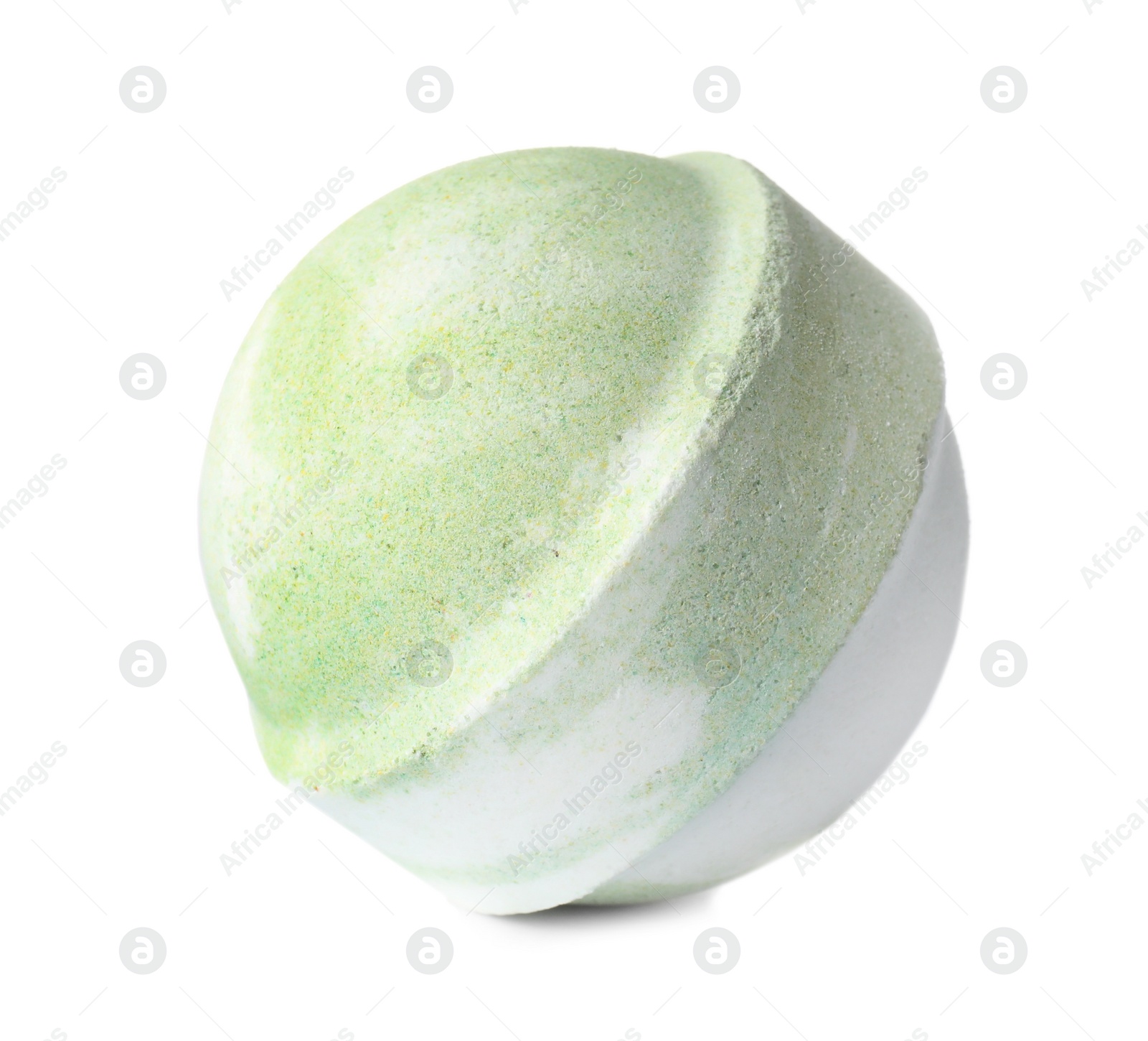 Photo of Bath bomb on white background. Spa product