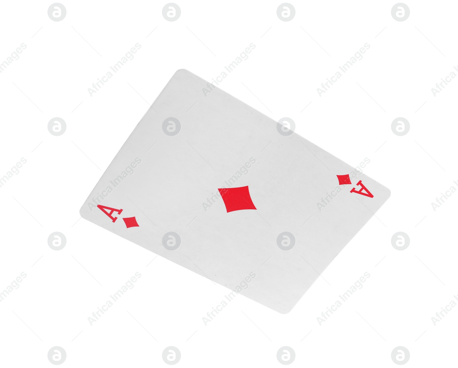 Photo of Playing card isolated on white. Poker game