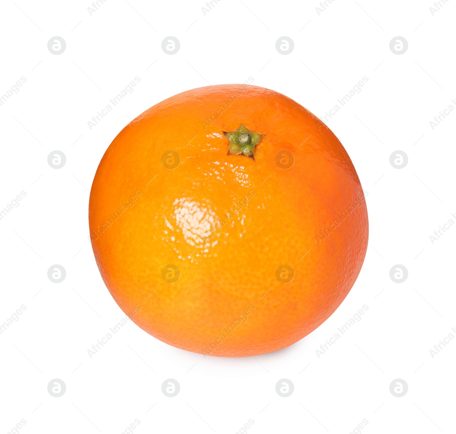 Photo of Fresh ripe juicy tangerine isolated on white