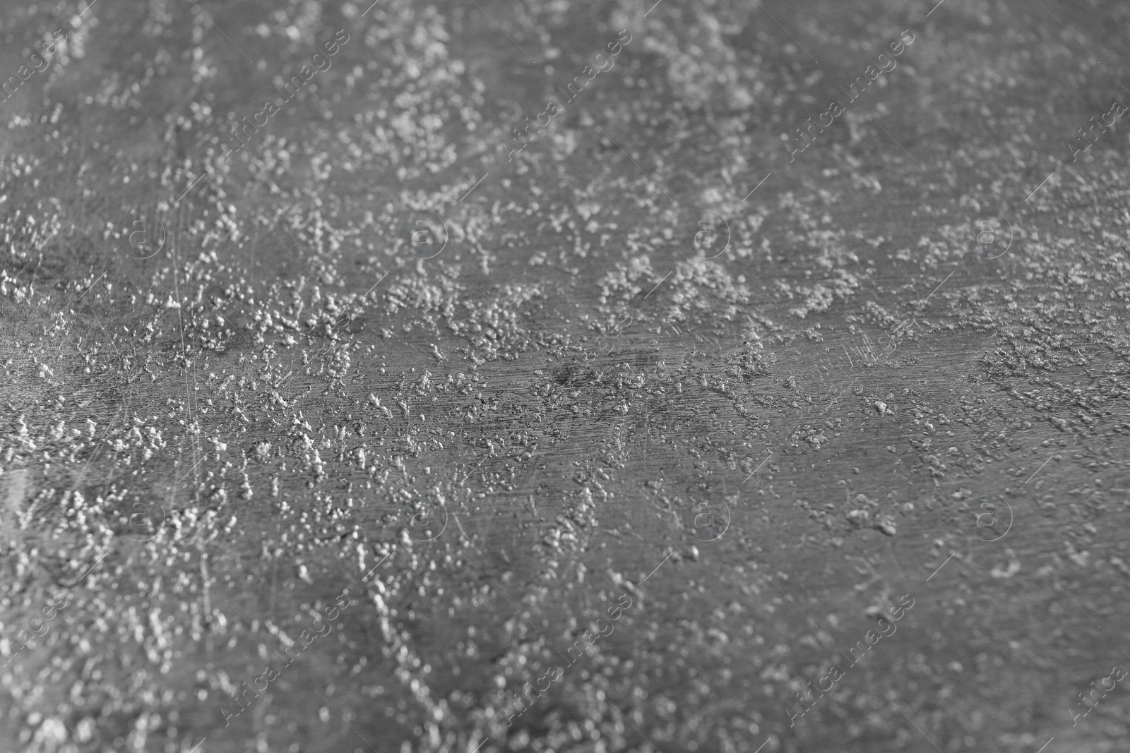 Photo of Texture of silver surface as background, closeup view