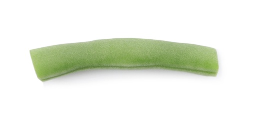 Photo of Piece of delicious fresh green bean isolated on white