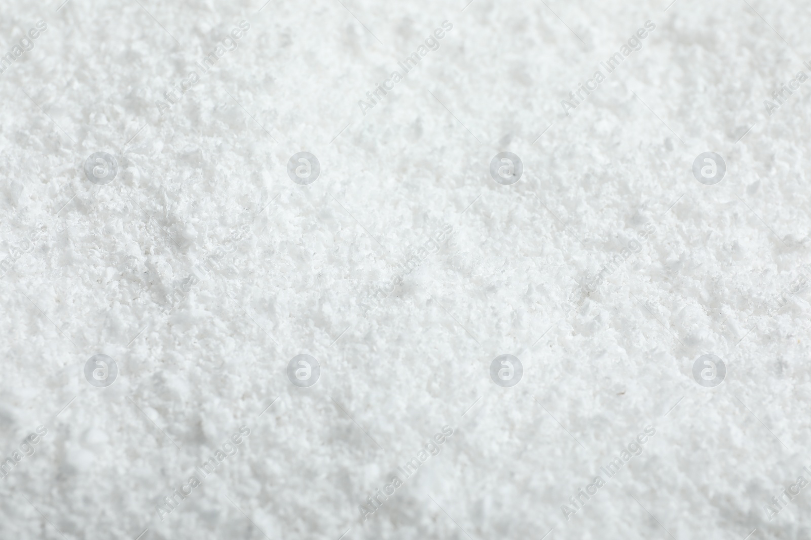 Photo of Pile of white snow as background, closeup view