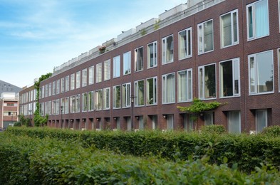 Beautiful view of modern buildings outdoors on sunny day