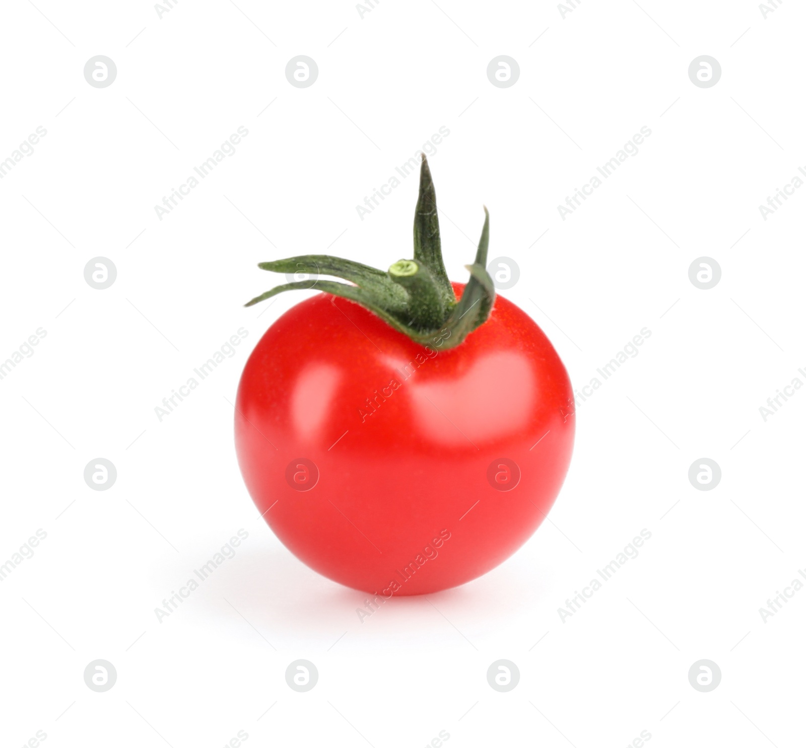 Photo of Fresh ripe organic tomato isolated on white