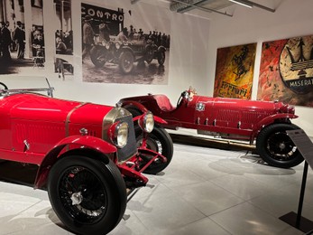 Photo of Hague, Netherlands - November 8, 2022: View of different retro cars in Louwman museum