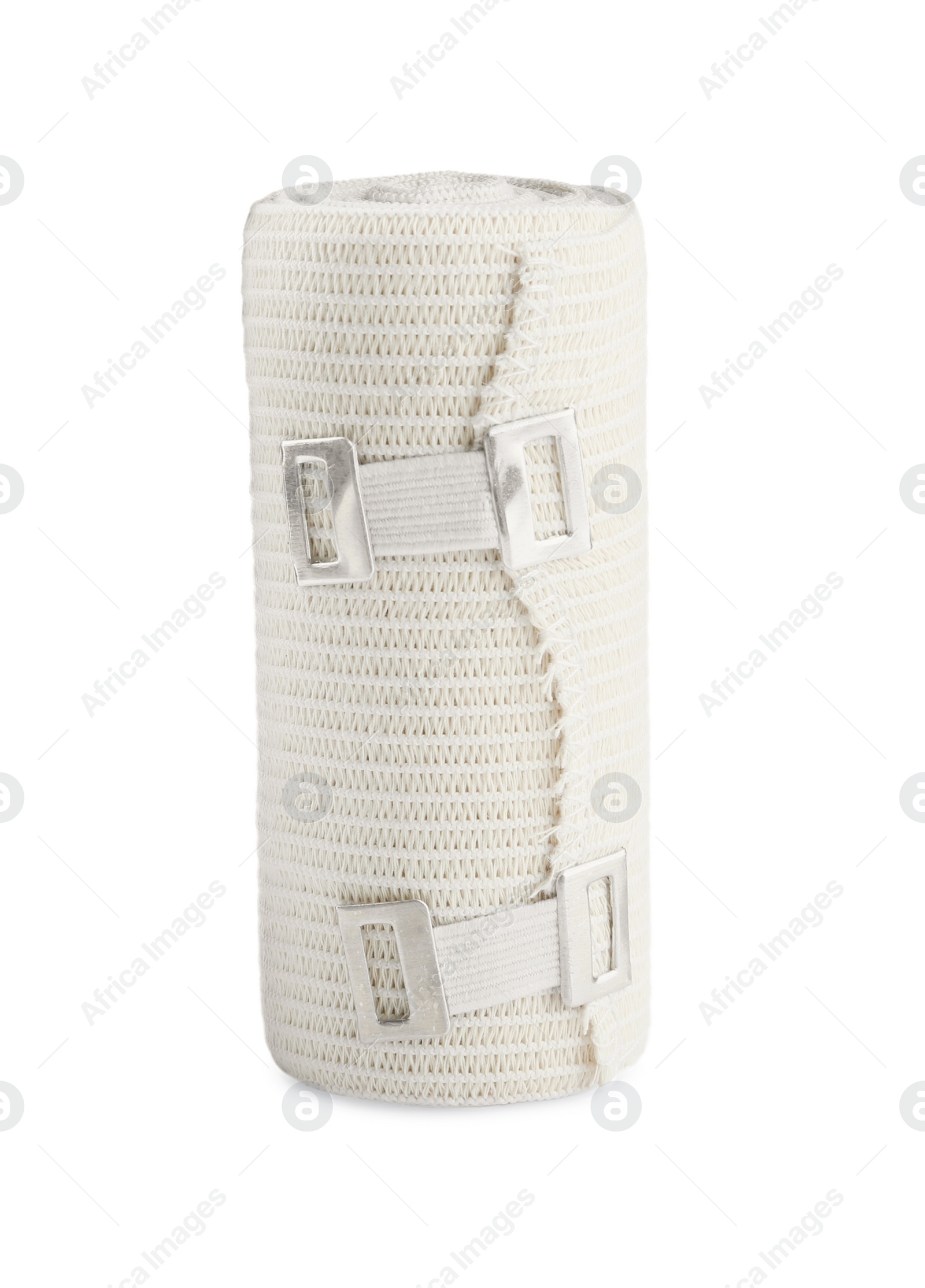 Photo of Medical bandage roll isolated on white. First aid item