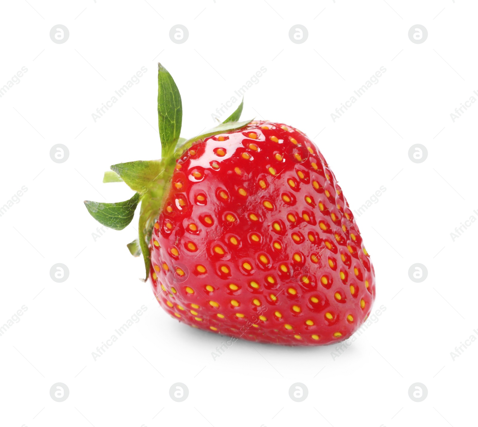 Photo of Delicious fresh ripe strawberry isolated on white