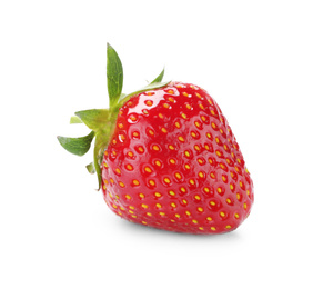 Photo of Delicious fresh ripe strawberry isolated on white