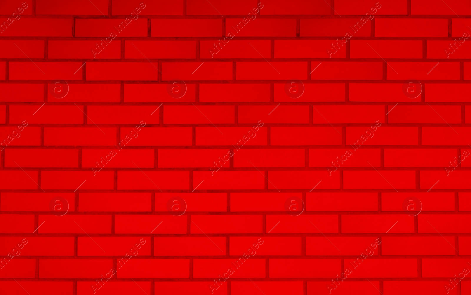 Image of Texture of red color brick wall as background