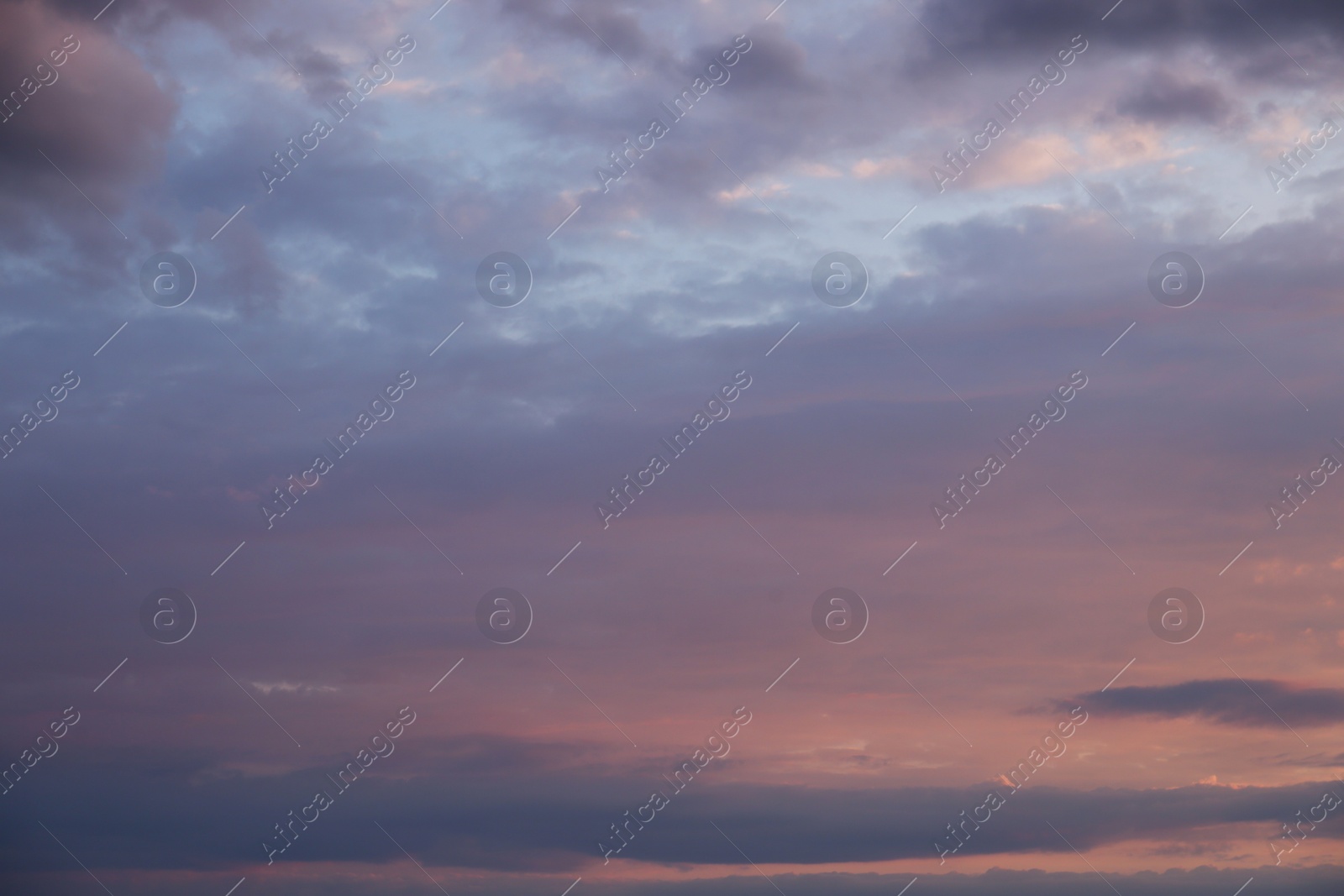 Photo of Picturesque view of sunset sky with beautiful clouds