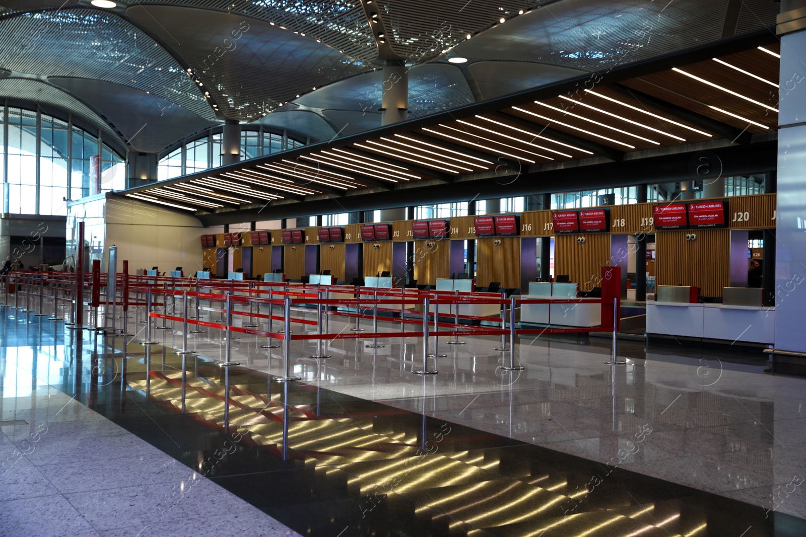 Photo of ISTANBUL, TURKEY - AUGUST 13, 2019: Interior of new airport terminal
