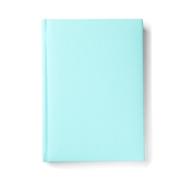 Colorful notebook on white background. School stationery