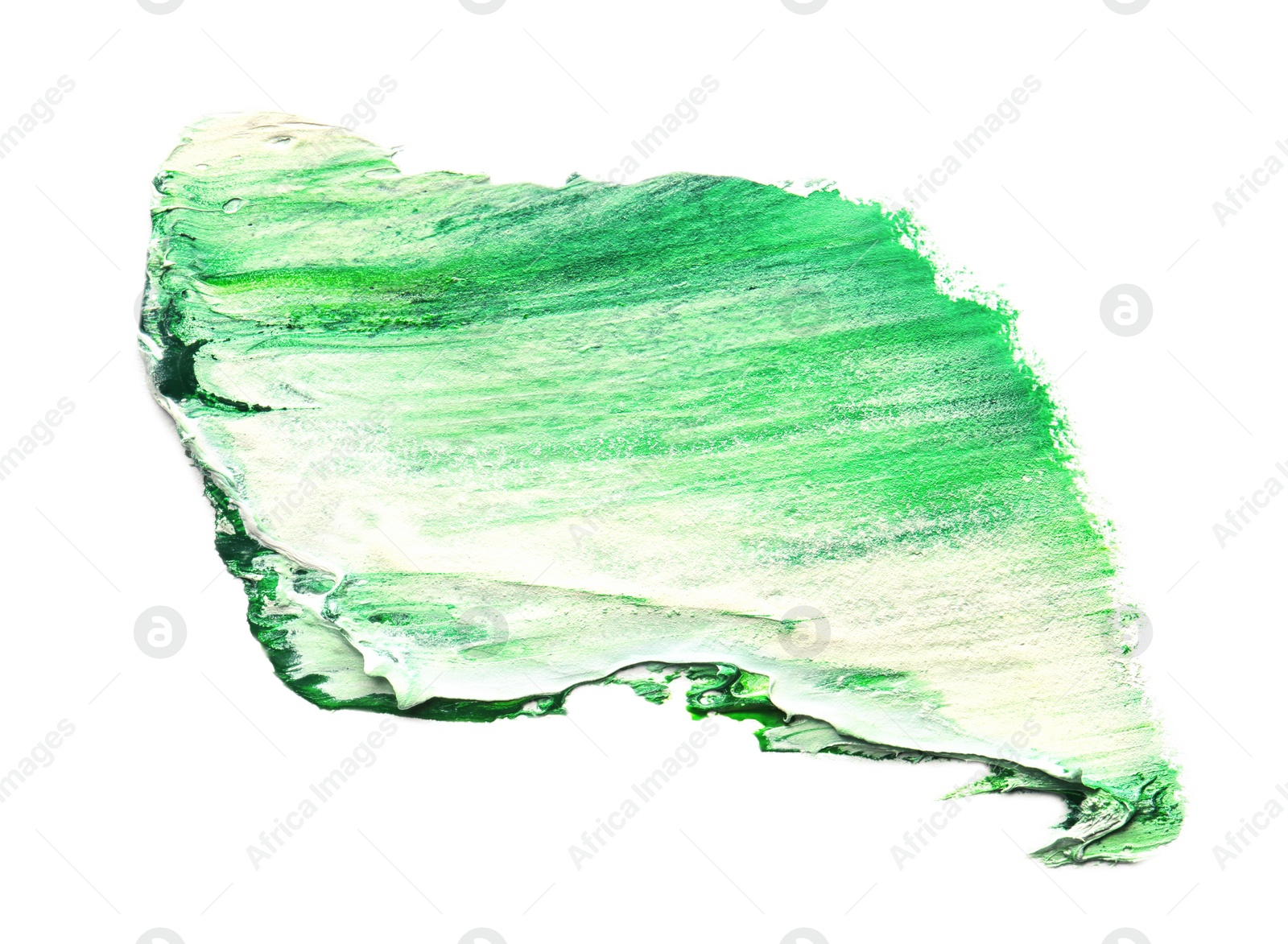 Photo of Paint stroke drawn with brush on white background