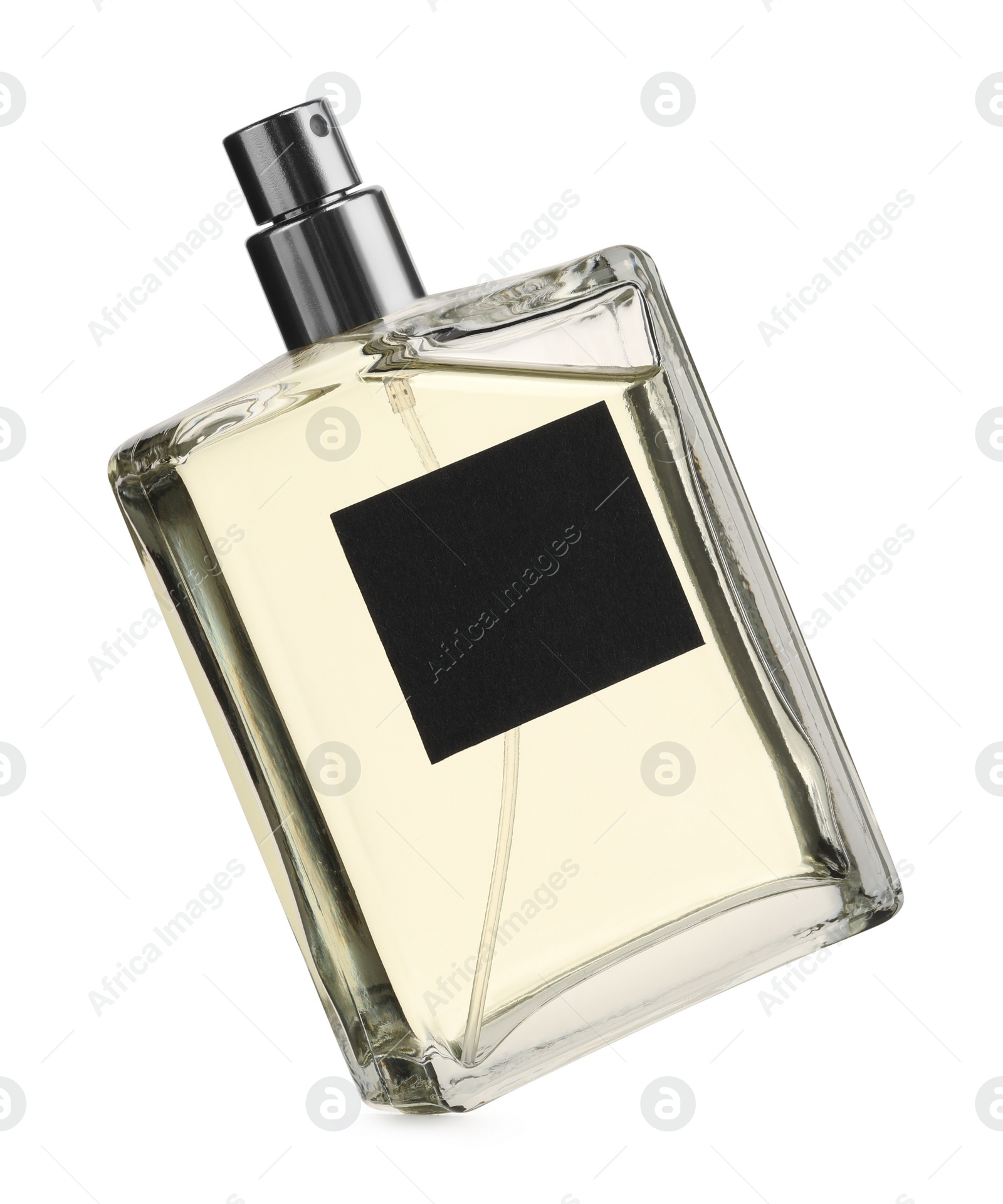 Photo of Luxury perfume in bottle isolated on white