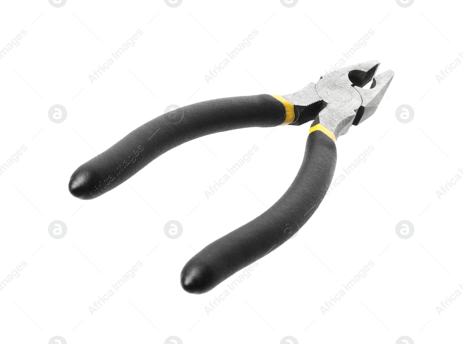 Photo of New combination pliers isolated on white. Construction tool