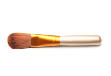 Photo of Makeup brush of professional artist on white background