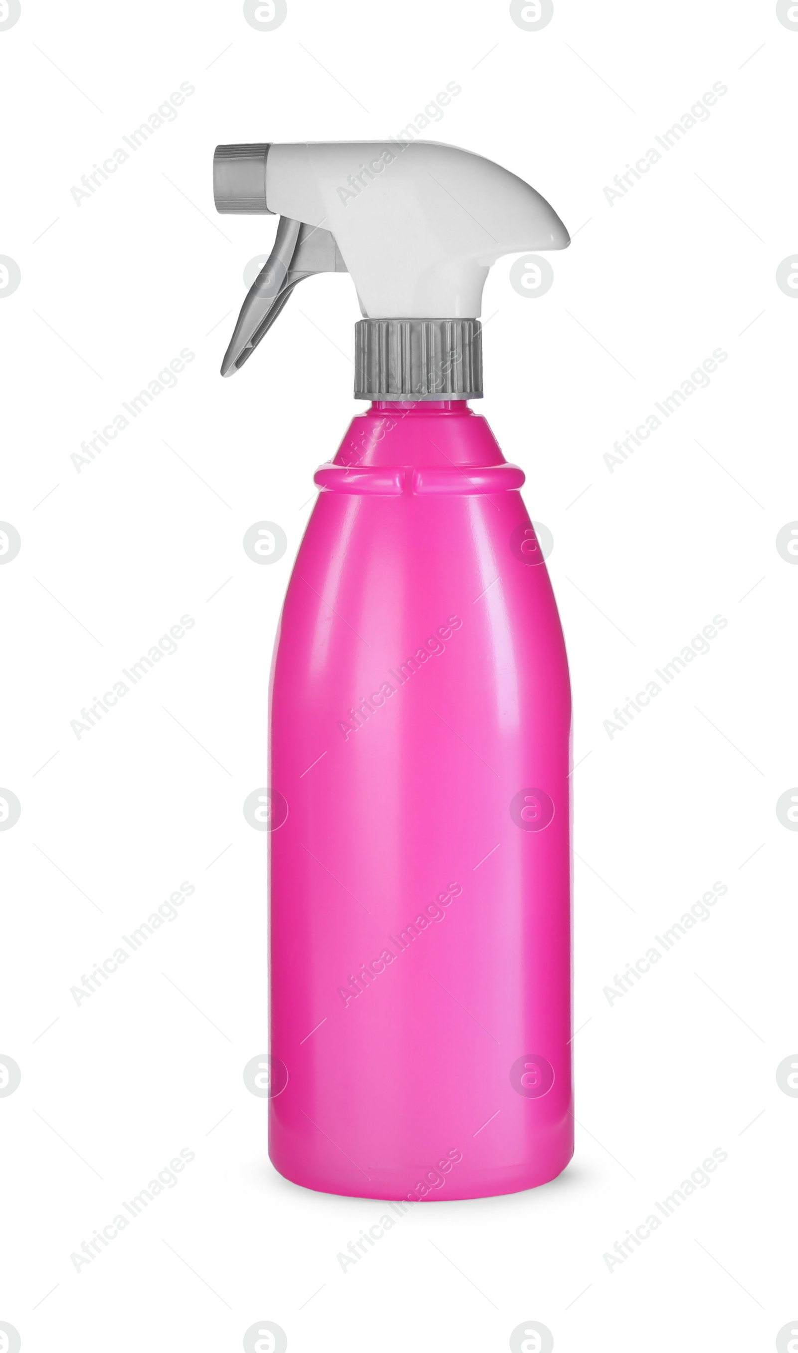 Photo of Spray bottle of cleaning product isolated on white