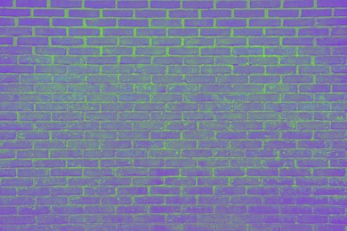 Image of Texture of bright blue violet brick wall as background