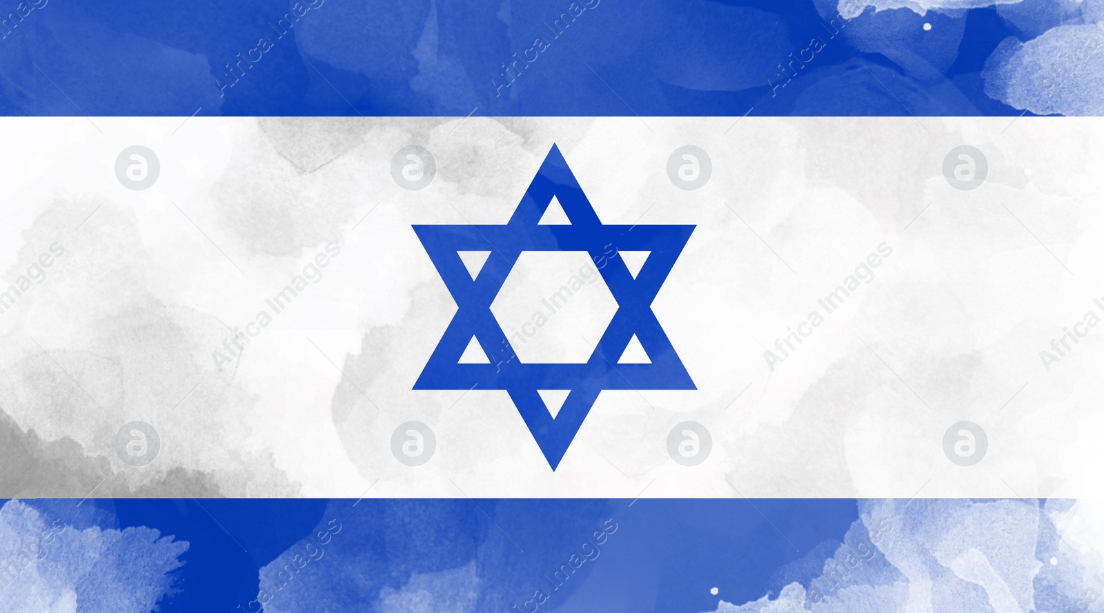 Illustration of National flag of Israel as background, illustration