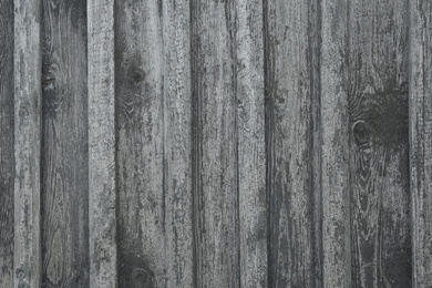 Photo of Textured old wooden surface as background, top view