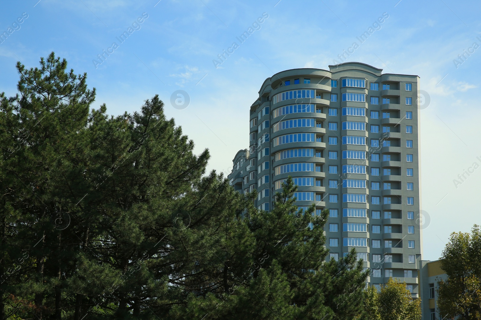 Photo of Beautiful view of modern building outdoors on sunny day