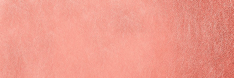 Image of Texture of rose gold leather as background, closeup. Banner design