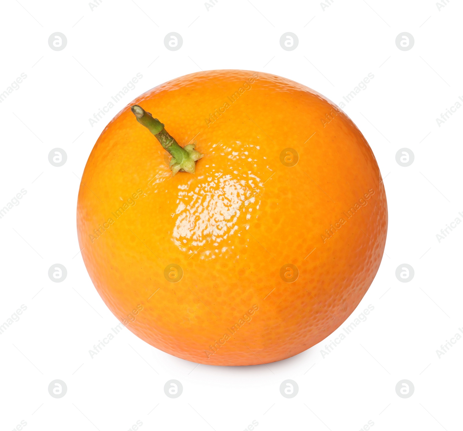 Photo of Fresh ripe juicy tangerine isolated on white