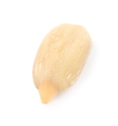 Photo of Raw peeled sunflower seed isolated on white