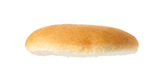 Photo of Half of fresh burger bun isolated on white