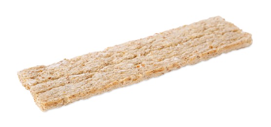 Photo of Tasty fresh rye crispbread isolated on white