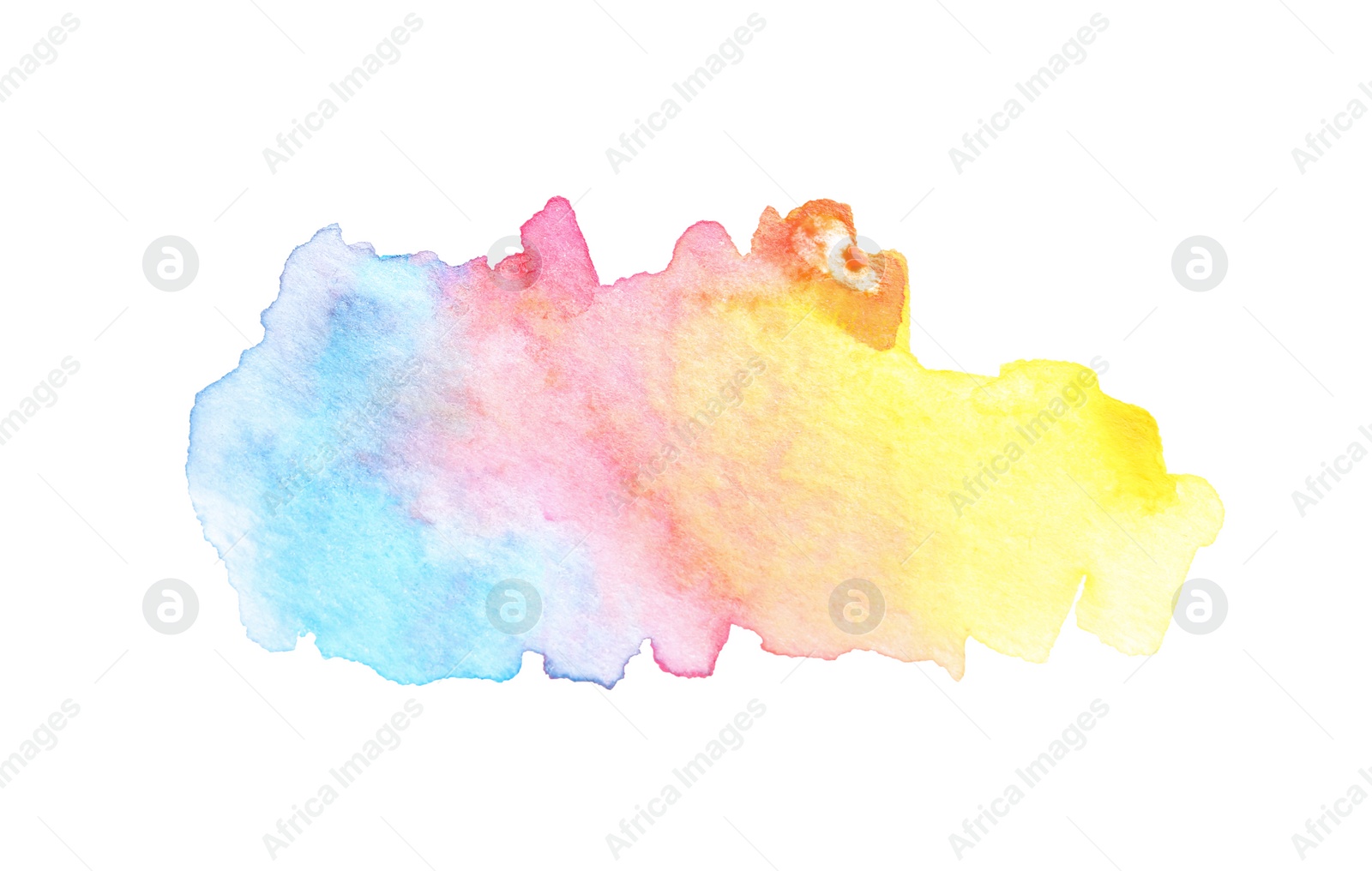 Photo of Paint stroke drawn with brush on white background