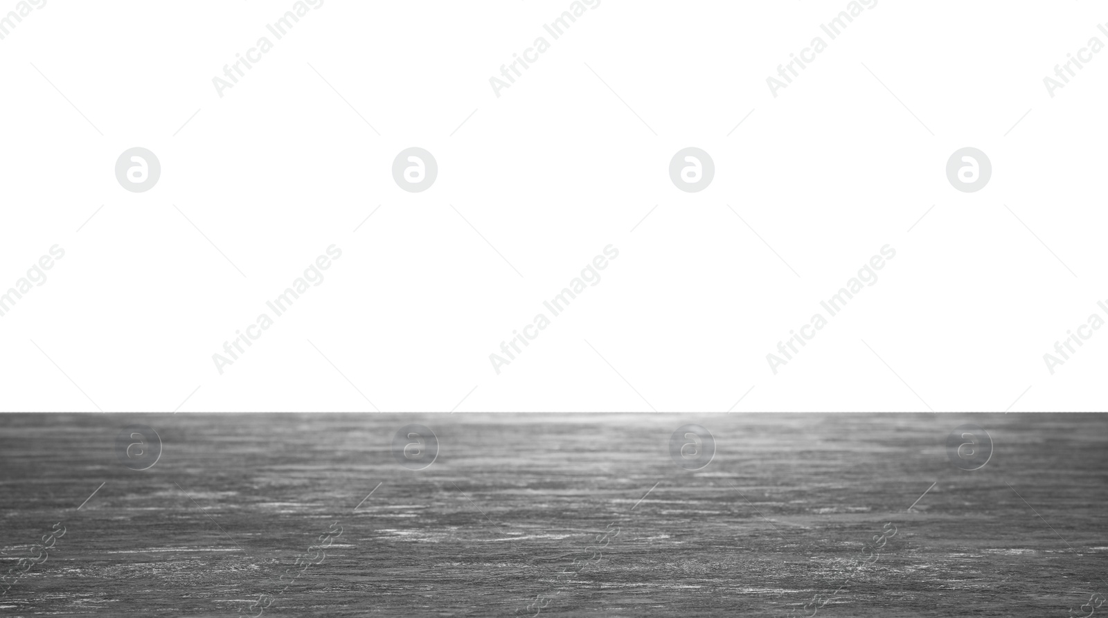 Photo of Empty grey stone surface isolated on white. Mockup for design